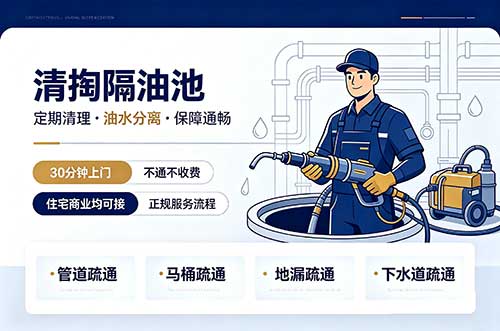 马鞍山清掏隔油池